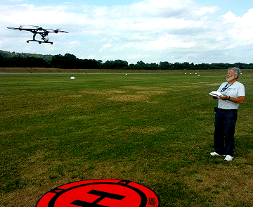 flight instructor flying training drone