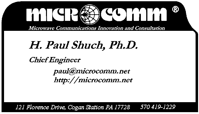 H. Paul Shuch business card