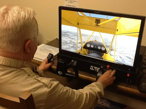 AvSport's flight simulator in use